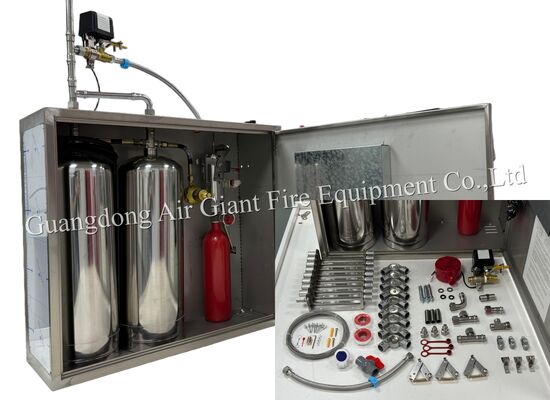 Качество  Double Bottles Automatic Protection Restaurant Fire Suppression System Фабрика