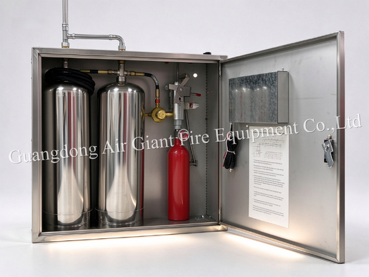 Качество  Double Bottles Automatic Protection Kitchen Fire Suppression System with 12L Reagent Capacity for Commercial Kitchen Fire Extinguishing System Фабрика