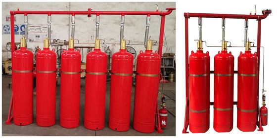 Пожаротушение системы 40L 70L 100L 120L DC 24V 1.6A FM200