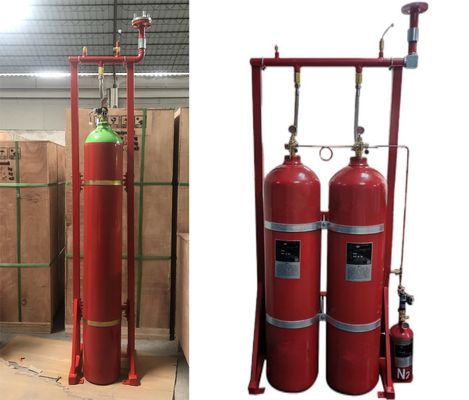 Закрытая затопляя IG55 система подавления 140L системы Argonite
