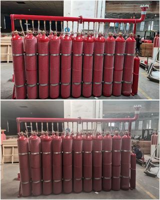 пожаротушение системы инертного газа 80Ltr Inergen IG541 для безэховой камеры