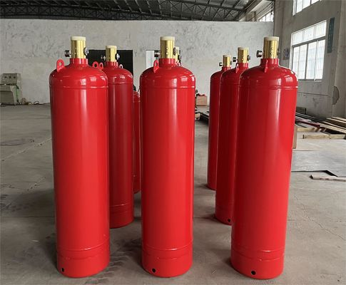 Пожаротушение системы Novec 1230 цилиндров наполняет газом 4.2MPa в складском помещении