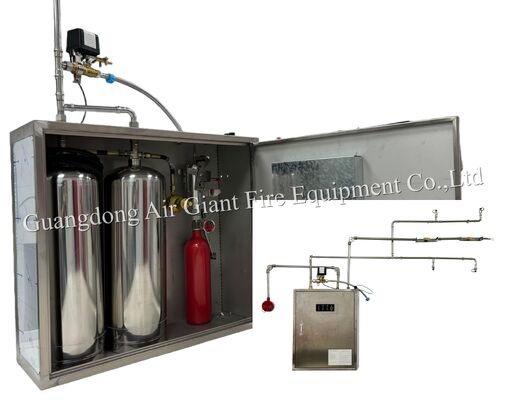 Double Bottles Automatic Protection Commercial Kitchen Fire Suppression System For Restaurant Hotel Fire Fight