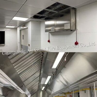 Double Bottles Automatic Protection Restaurant Hood Fire Suppression System For Hotel Fire Fight