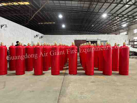 Insulated HFC227ea Fire Suppression System Cylinder Without Pollution For Data Center