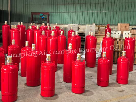 High-quality FM200 Fire Extinguishing System Cylinder Without Residue For Telecommunication Room
